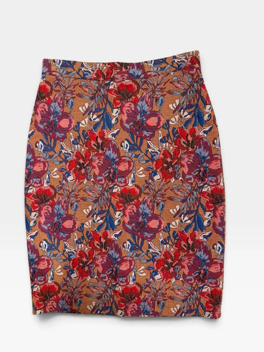 Anthropologie Maeve Golden Bliss Pencil Skirt